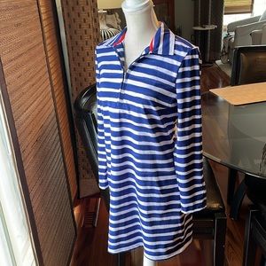 Cabana Life Blue and White striped dress.  Great for your next beach vacation